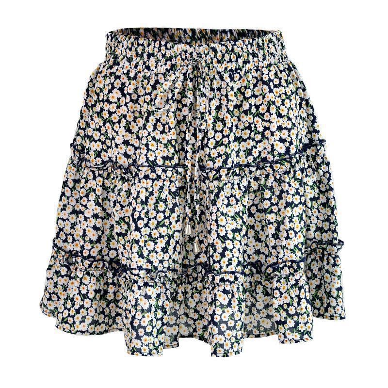 Ladies' Summer Ruffled A-Line Beach Dress