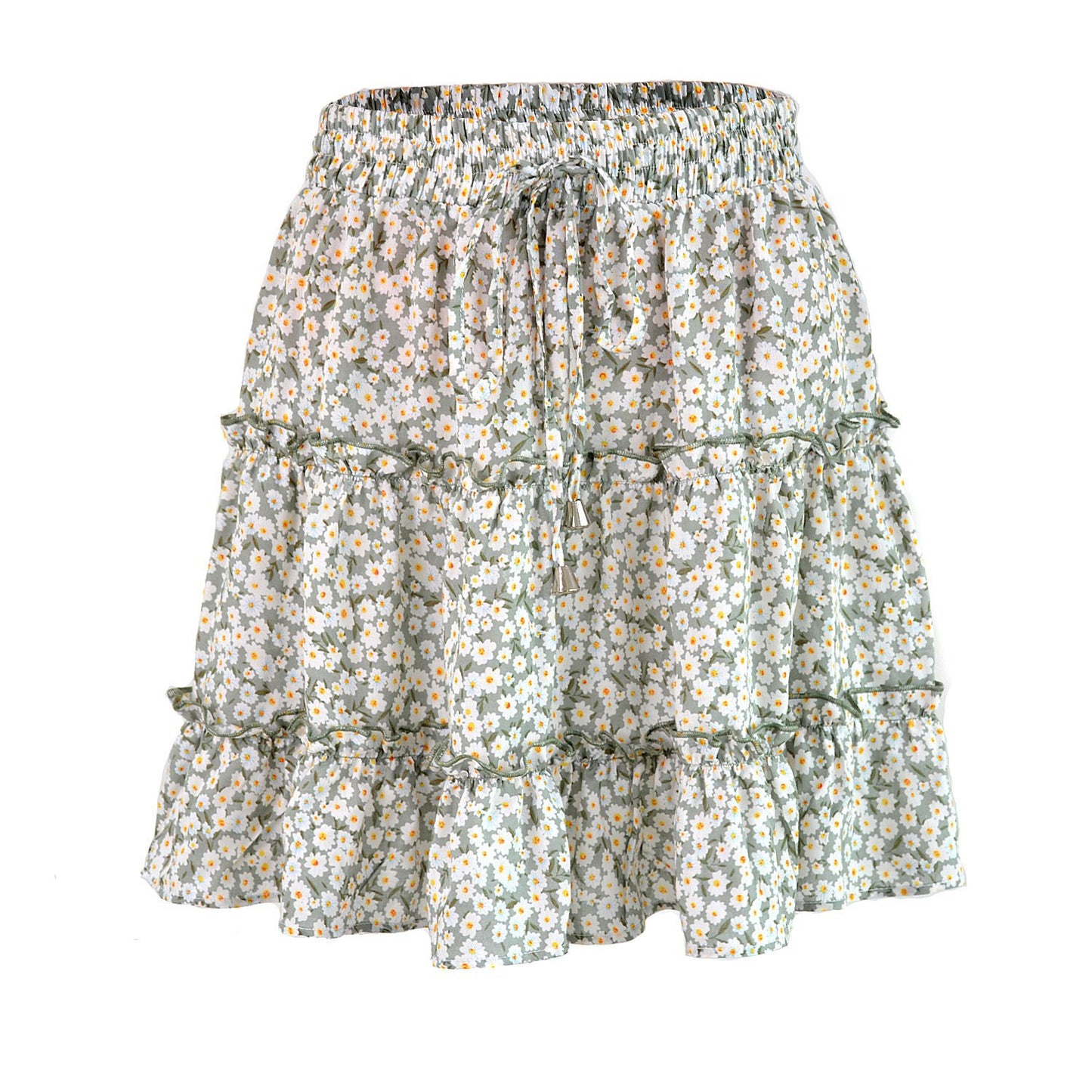 Ladies' Summer Ruffled A-Line Beach Dress