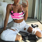Camo Claw Crop Top With Straps