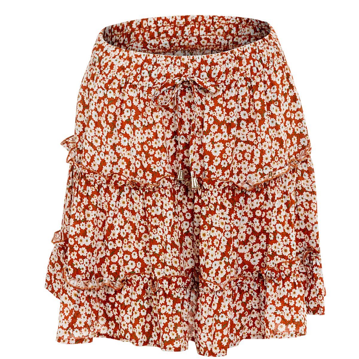 Ladies' Summer Ruffled A-Line Beach Dress