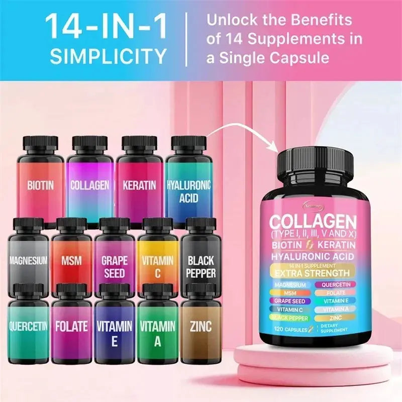 Collagen Supplement - Supports Skin Health, Boosts Immunity and Maintains Overall Well-being, Anti-aging Simply good
