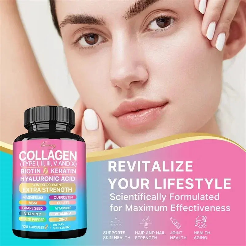 Collagen Supplement - Supports Skin Health, Boosts Immunity and Maintains Overall Well-being, Anti-aging Simply good