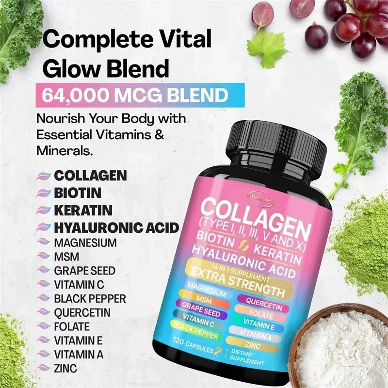 Collagen Supplement - Supports Skin Health, Boosts Immunity and Maintains Overall Well-being, Anti-aging Simply good