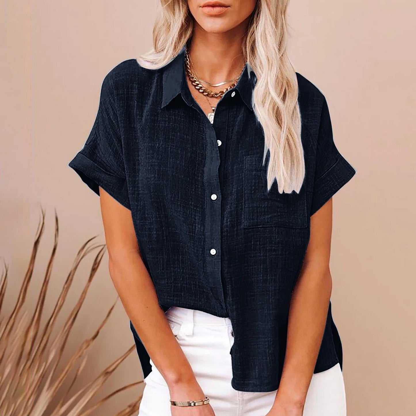 Cotton Linen Tee Simply good