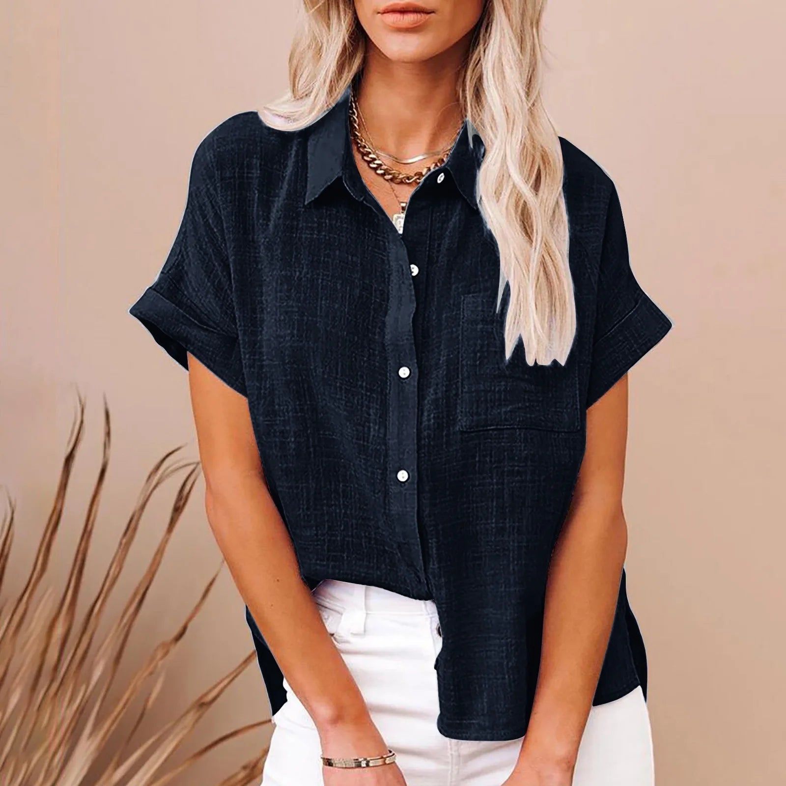 Cotton Linen Tee Simply good