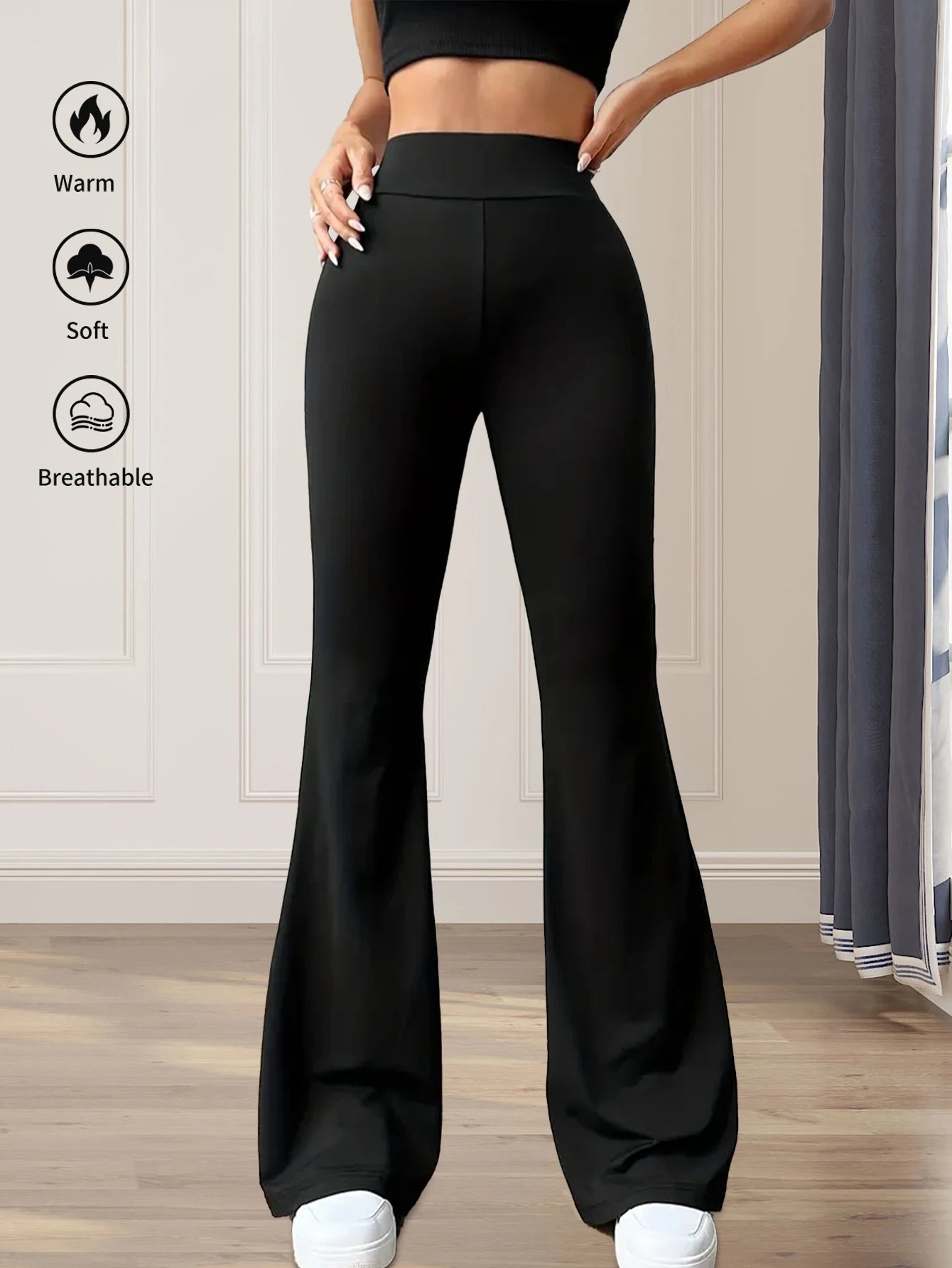 High-Waisted Flare Pants Simply good