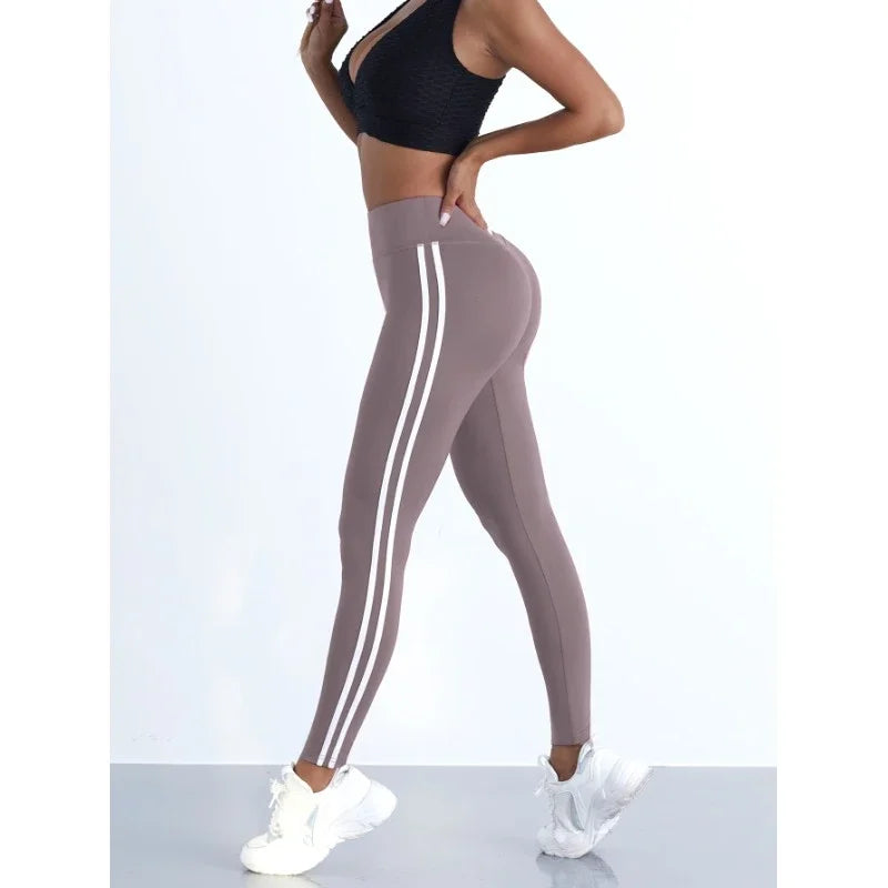 Striped Yoga Leggings Simply good