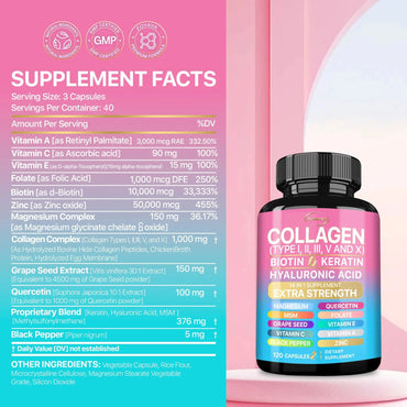 Collagen Supplement - Supports Skin Health, Boosts Immunity and Maintains Overall Well-being, Anti-aging Simply good