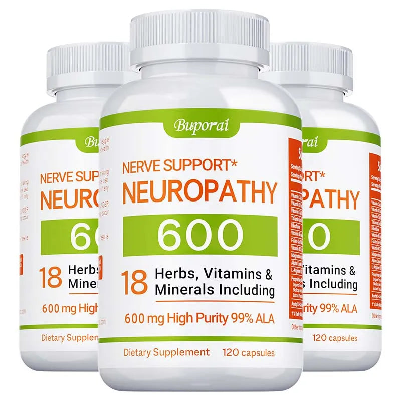 Neuropathy Support Supplement 600mg - Supports The Nervous System, Relieves Stress, Promotes Brain Function, and Boosts Energy Simply good