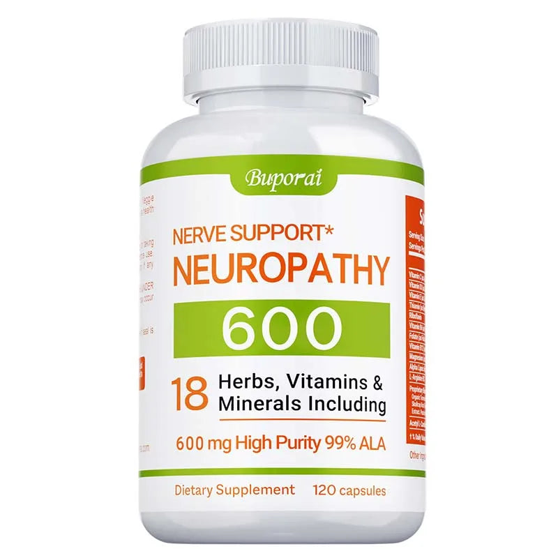 Neuropathy Support Supplement 600mg - Supports The Nervous System, Relieves Stress, Promotes Brain Function, and Boosts Energy Simply good