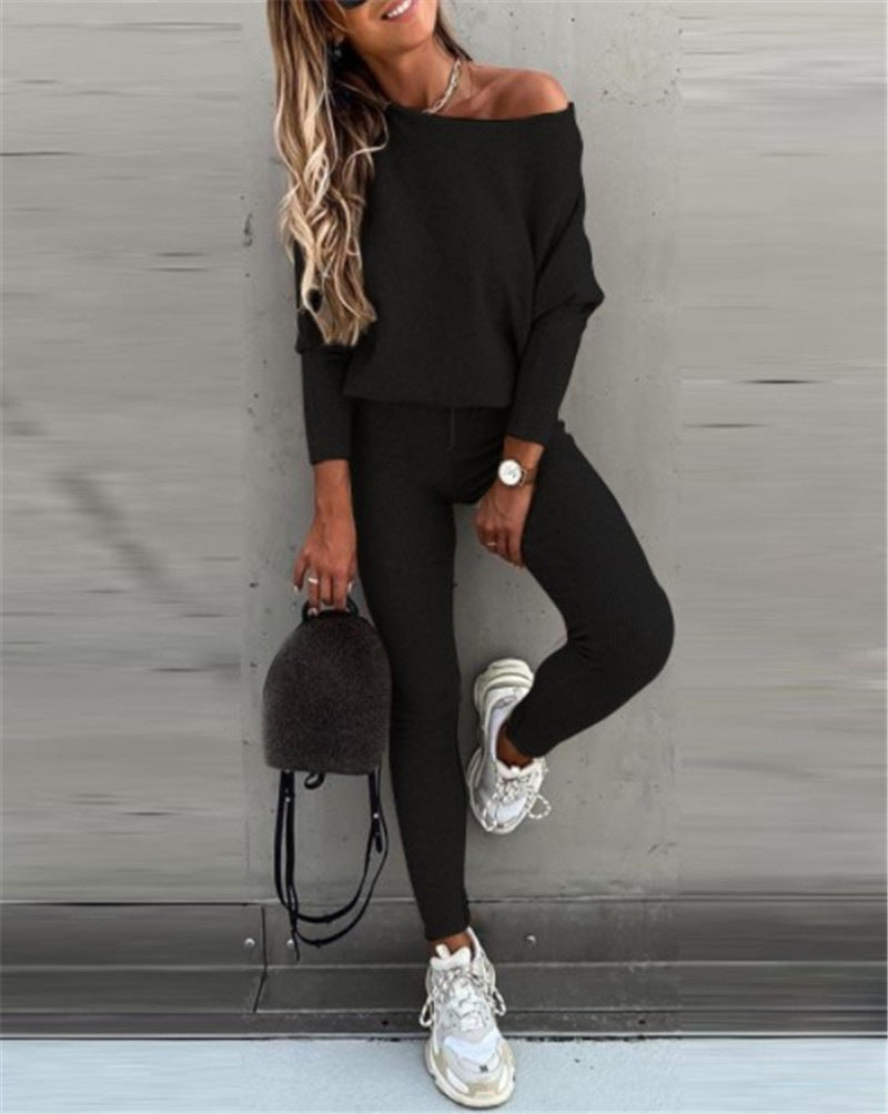 Autumn Chic Women's Knit Suit Set Simply good