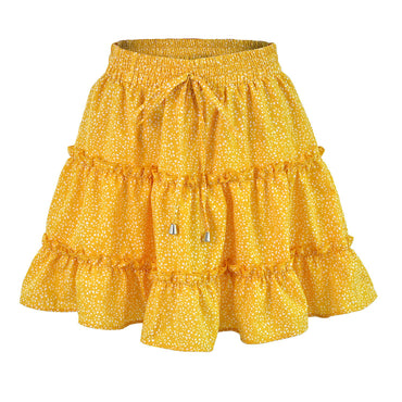 Ladies' Summer Ruffled A-Line Beach Dress