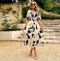 Chic V-Neck Summer Beach Dress Simply good