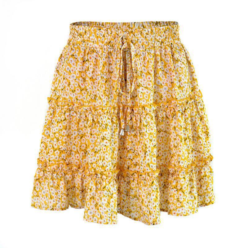 Ladies' Summer Ruffled A-Line Beach Dress